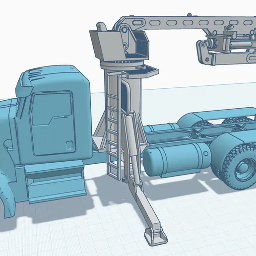 resin 3d printed 1/24th scale VL Log Loader by WC3D