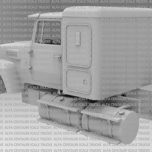 1/25 resin 3d printed FORD LTL 9000 1970 sleeper cab by Alfa Centauri