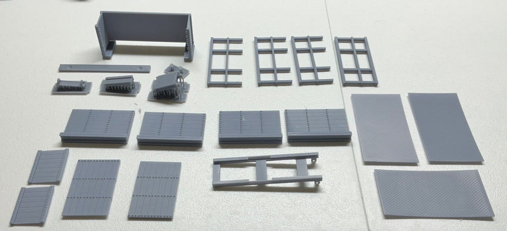 1/25th scale resin 3d printed unassembled grain/cargo box by Andrey Bezrodney