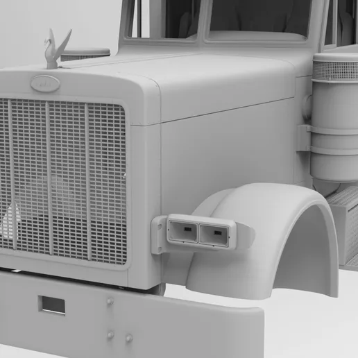 1/25th resin 3d printed Peterbilt 379 ultra cab w/63” sleeper by Alpha Centauri