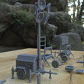 1/25th scale resin 3-D printed construction equipment set by Myportal Studios