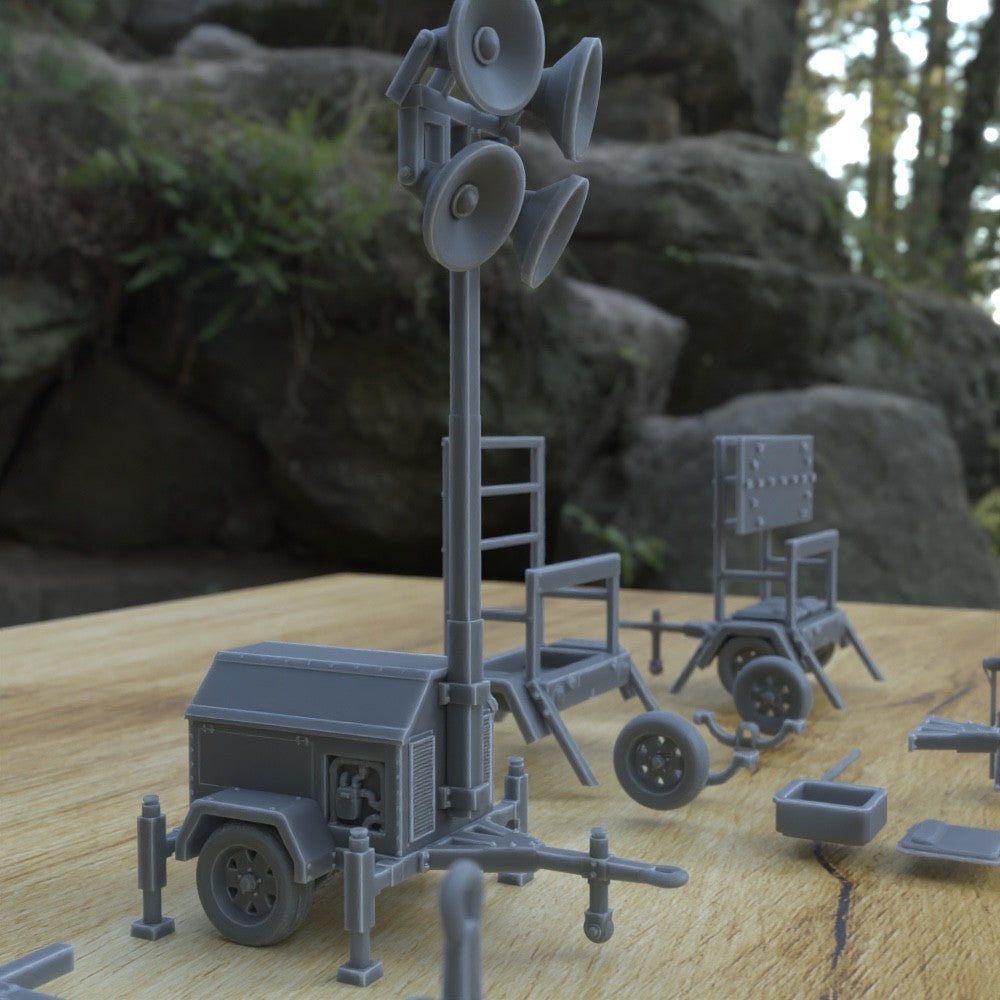 1/25th scale resin 3-D printed construction equipment set by Myportal Studios