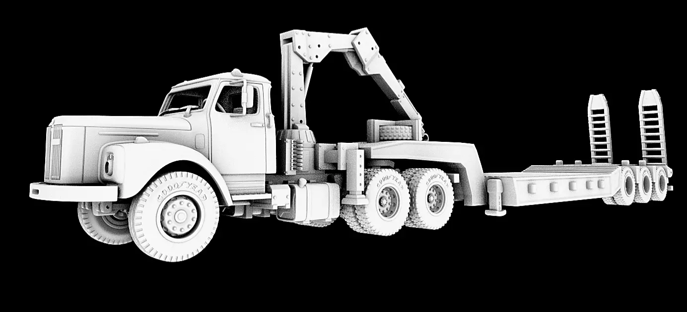 1/50 3d printed Scania 110 w/heavy trailer by fabianostl