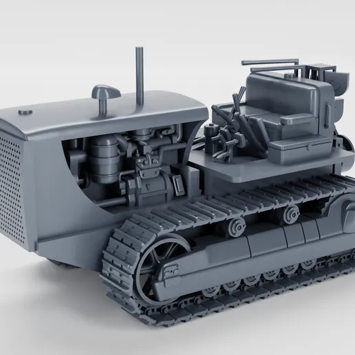1/25 resin printed D8 dozer WWII by wargame3d