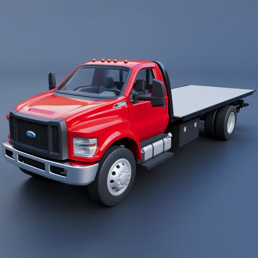 1/25 resin 3d printed Ford F650 Regular cab tow truck by Andrey Bezrodney