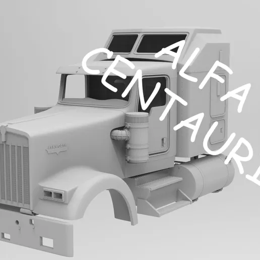 1/25th 3d printed KW W900L 60” aero sleeper kit by Alpha Centauri