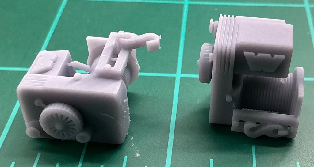 1/25 resin 3d printed winch (1 each style) Nahuel Customs