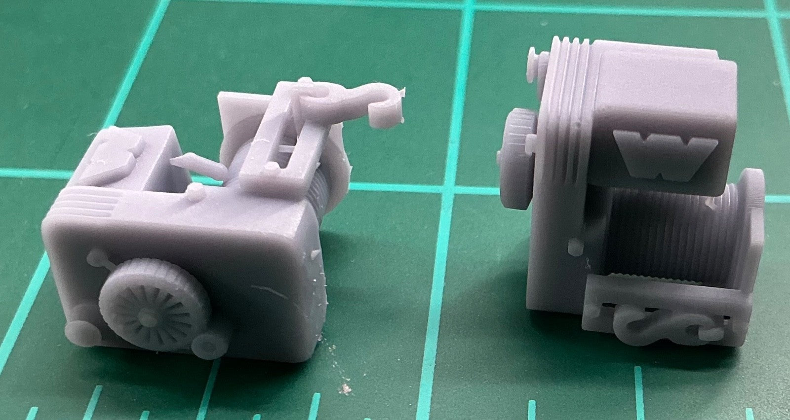 1/25 resin 3d printed winch (1 each style) Nahuel Customs