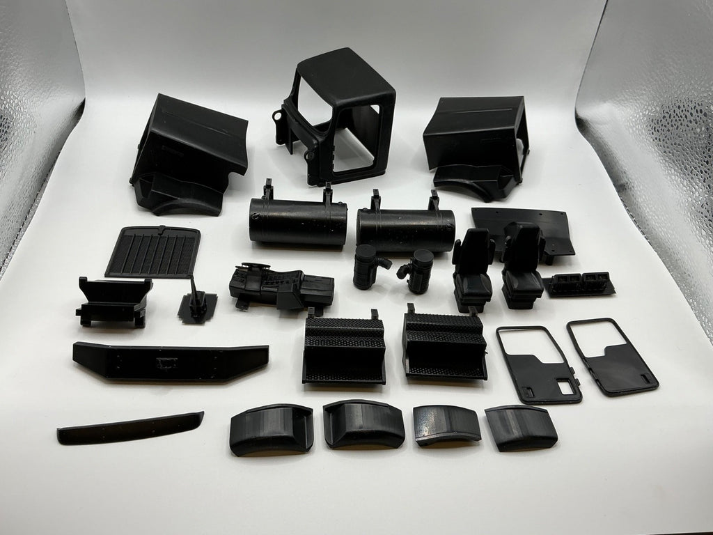 1/25th 3d printed KW T800H single window flat top day cab kit by Alpha Centauri