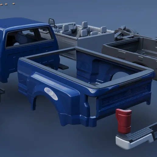 1/25 resin 3d printed Ford F650 crew cab by Andrey Bezrodney