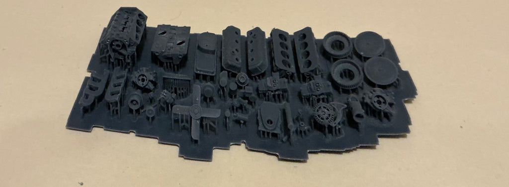 1/25 resin 3d printed DODGE HEMI 426 CROSS RAM - ENGINE