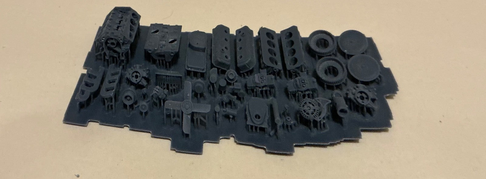 1/25 resin 3d printed DODGE HEMI 426 CROSS RAM - ENGINE