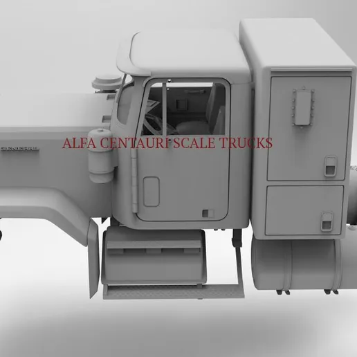 1/25 resin printed 1980 GMC General with small  sleeper by Alfa Centauri