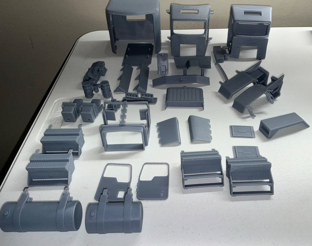 1/25th resin 3d printed Kenworth C500 single steer day cab by Alpha Centauri