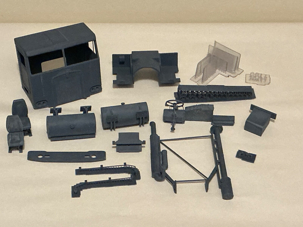 3d printedKENWORTH K-100 FLAT TOP 52" 1/25th SCALE CAB designed by Alfa Cantauri
