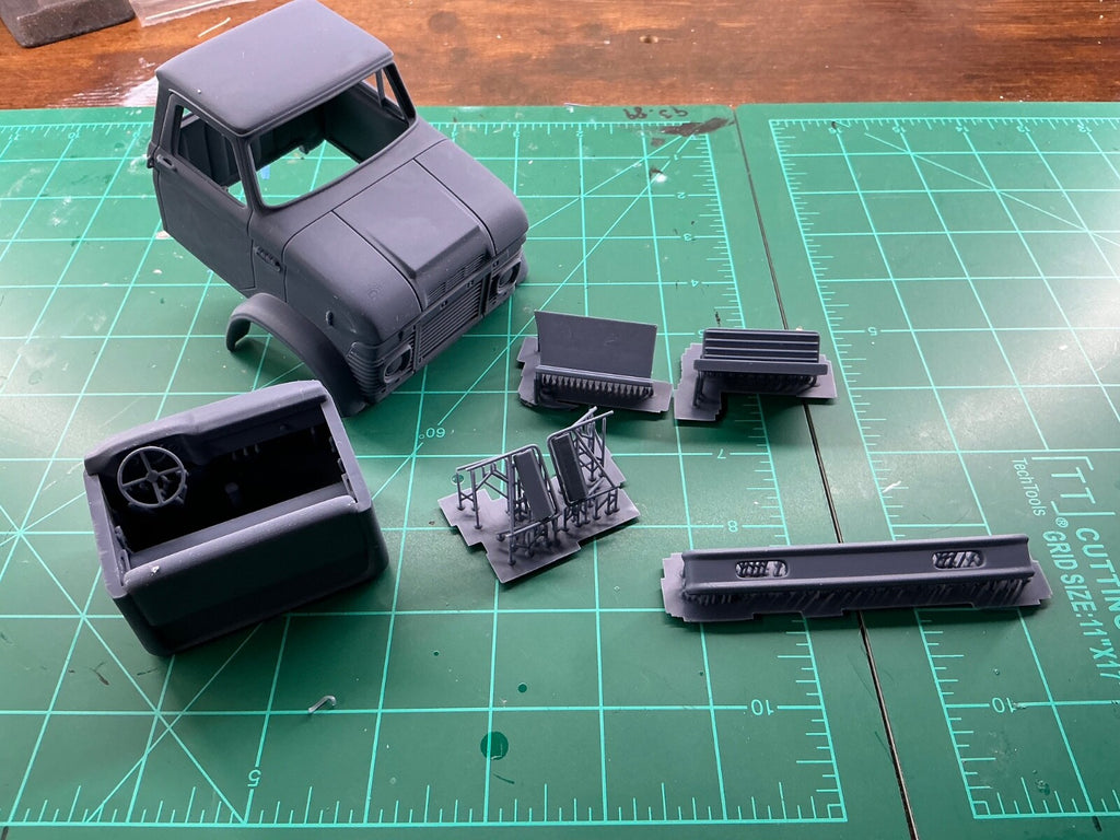 Ford N-SERIES - NT-SERIES - TRUCK CABIN - 1 25 SCALE resin 3d printed model