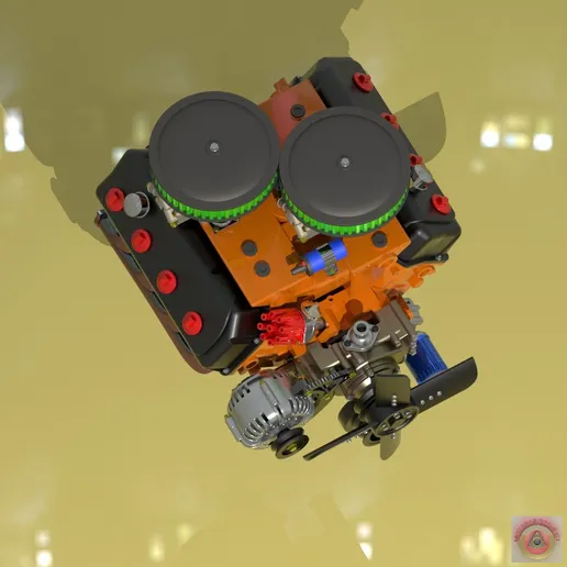 1/25 resin 3d printed DODGE HEMI 426 CROSS RAM - ENGINE