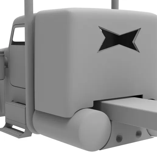 1/25th resin 3d printed Freightliner Classic XL MOB SLED  by Alpha Centauri