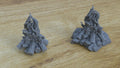 1/25th scale resin 3d printed campfires for diorama by Myportal studios