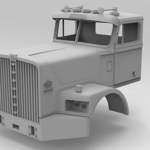 1/50th scale 3d printed resin Diamond Reo Raider cab  by Alfa Centauri