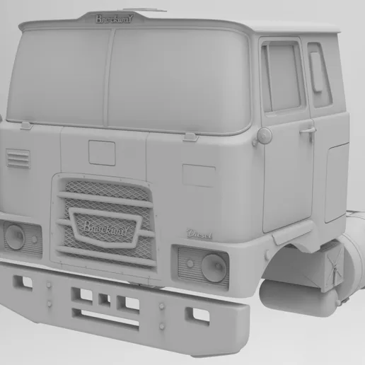 1/25 resin printed Brockway 457 sleeper cabover