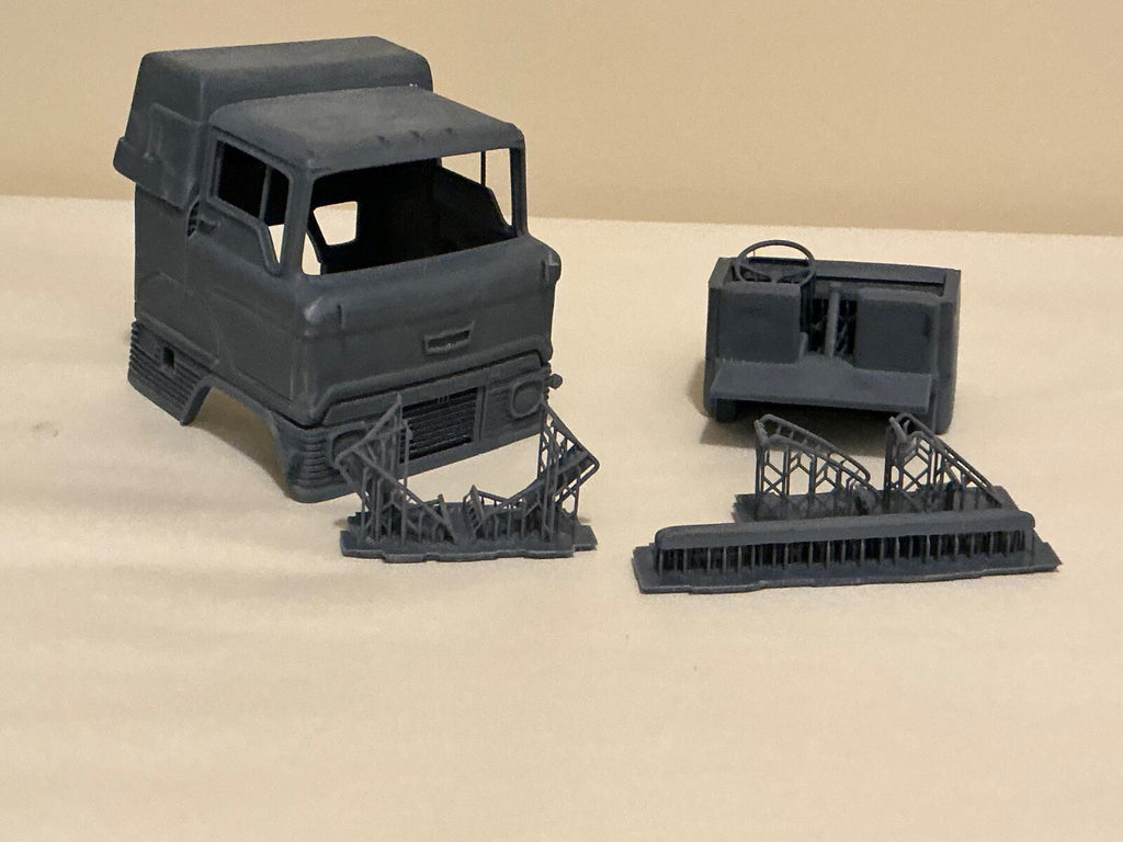 3d printed Ford H - SERIES TRUCK CAB WITH SLEEPER - 1 43rd SCALE