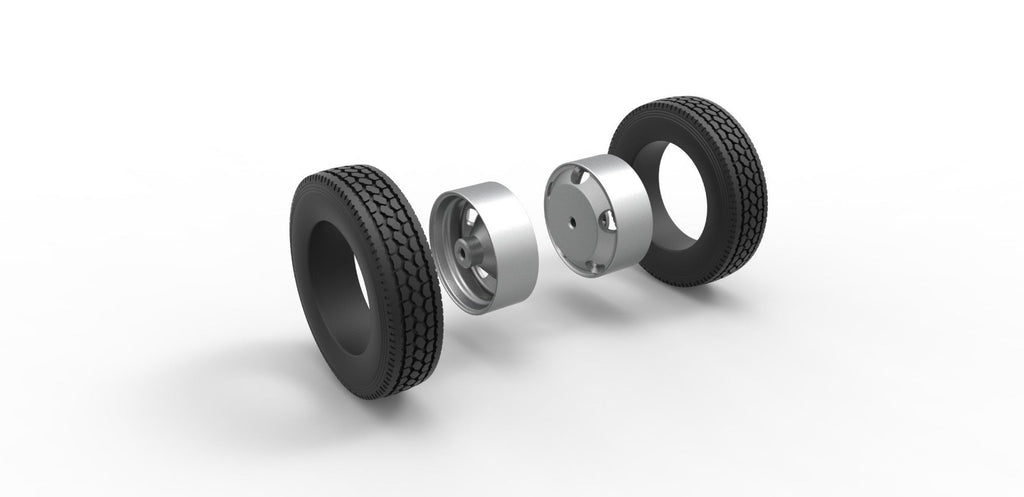 1/25 resin 3d printed tire set by 3D TECH DESIGN. TIRES ONLY