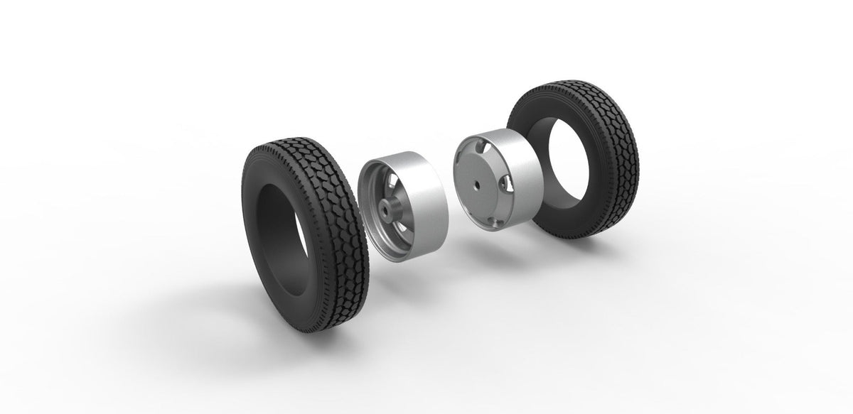1/25 resin 3d printed tire set by 3D TECH DESIGN. TIRES ONLY