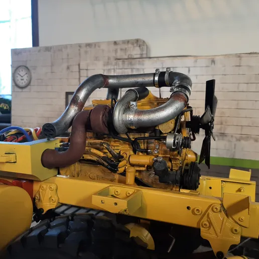 1/50th 3d printed Catepillar 3406B engine by WMARYKA
