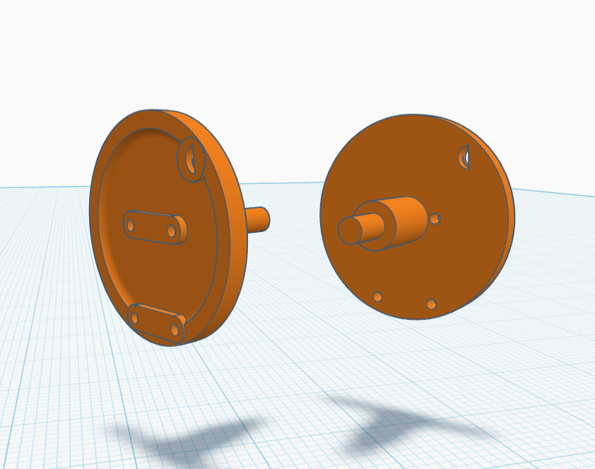 3d printed ITALERI TRUCK DROP FRONT SPINDLES 1/24 SCALE by WC3D
