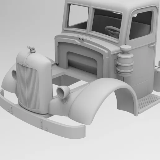 1/25 resin 3d printed 1953 MACK LJ CAB with interior