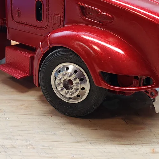 3d printed ITALERI TRUCK DROP FRONT SPINDLES 1/24 SCALE by WC3D