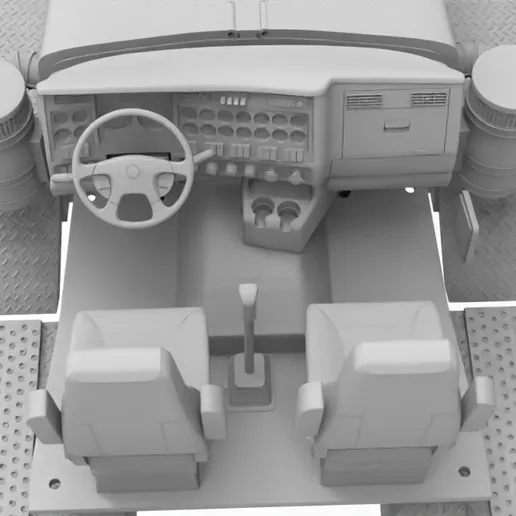 1/25th resin 3d printed Kenworth C500 twin steer day cab by Alpha Centauri