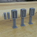 1/25th scale resin 3-D printed telephone booth set by Myportal Studios