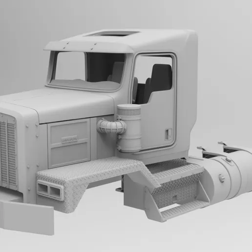 1/25th resin 3d printed Kenworth C500 single steer day cab by Alpha Centauri