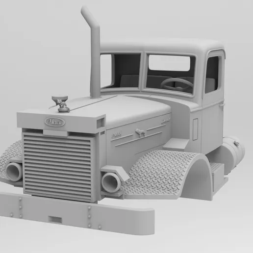 1/25 resin 3d printed MACK LMSW-M 1953 1/25 SCALE CAB by alfa centauri