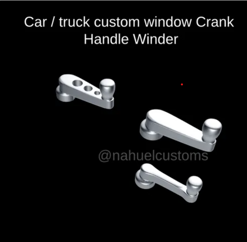 1/24 scale resin 3d printed Car / truck custom window Crank Handle