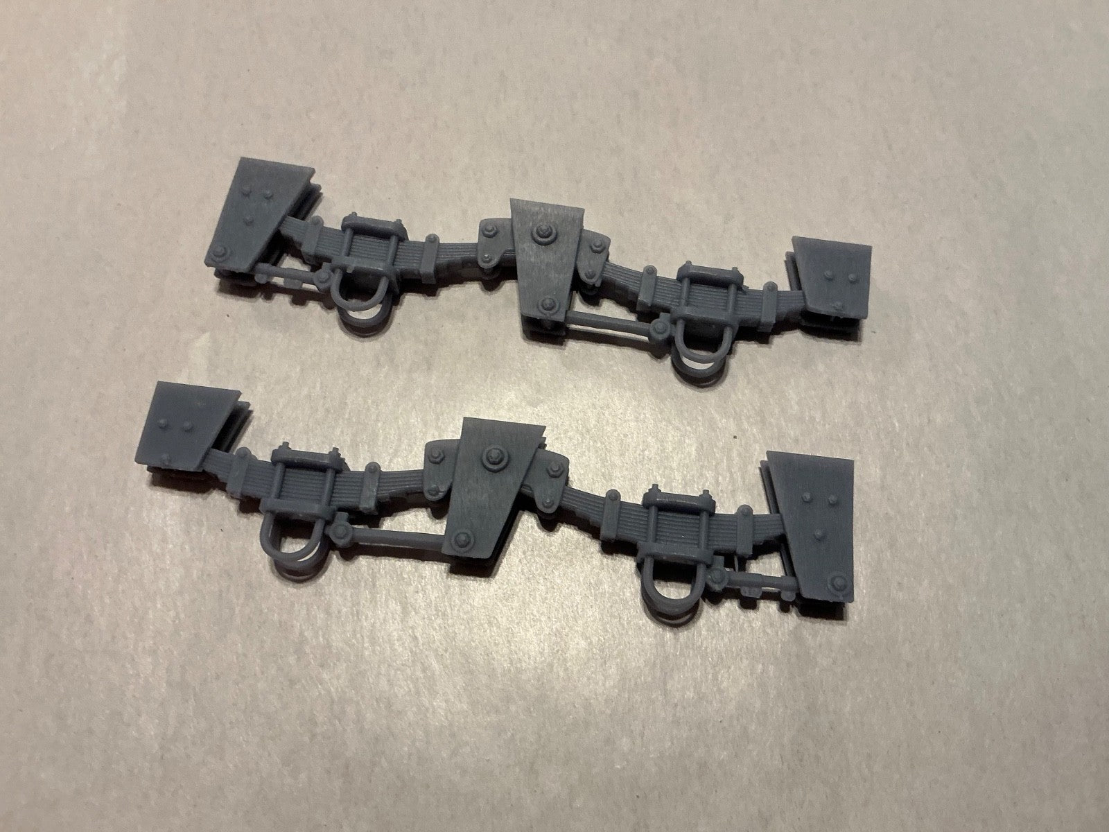 1/18th resin 3d printed tandem leaf suspension by Nahuel Customs