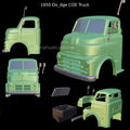 1950 Dodge COE Truck resin 3D printed 1/25 scale model