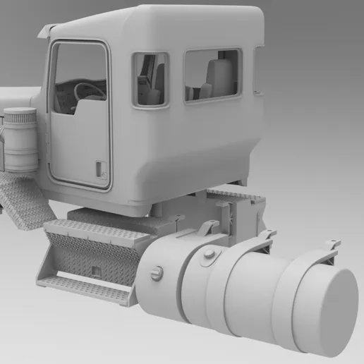 1/25th resin 3d printed Kenworth C500 single steer day cab by Alpha Centauri