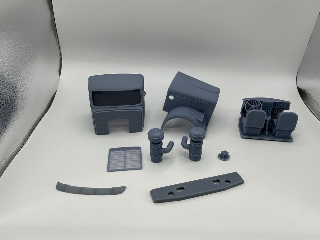 1/25 resin printed white western star day cab by Alfa Centauri