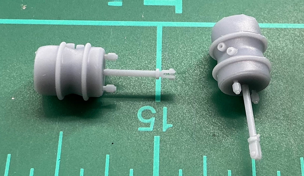 1/25 resin 3d printed brake chamber assy (4pcs) by Nahuel Customs