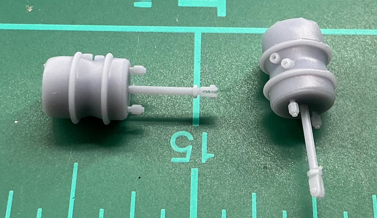 1/25 resin 3d printed brake chamber assy (4pcs) by Nahuel Customs