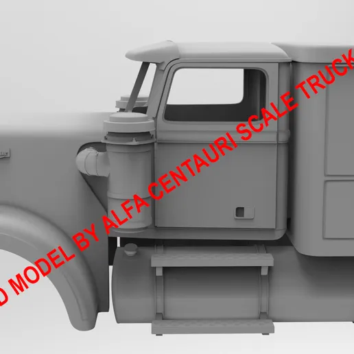 1/25th scale resin 3d printed AutocarAT64F W/36" SLEEPERby Alfa Centauri