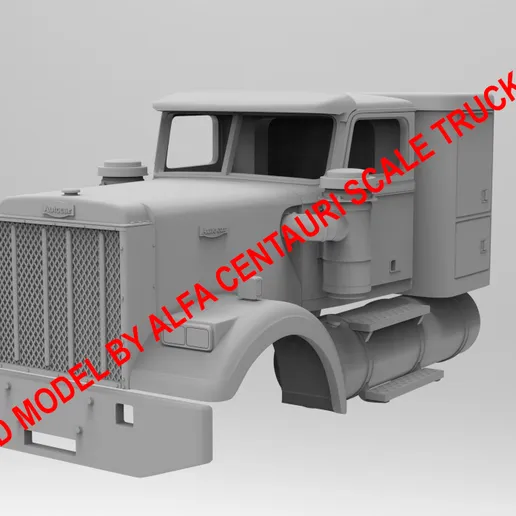 1/25th scale resin 3d printed AutocarAT64F W/36" SLEEPERby Alfa Centauri