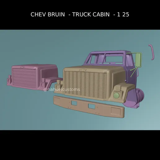 1/25 3d printed Chevy Bruin by Nahuel Customs