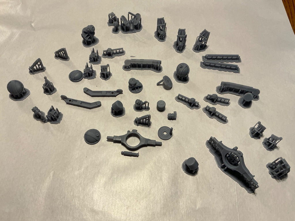 1/35th resin 3d printed semi truck single, tandem, tri,  air suspension BY WC3D