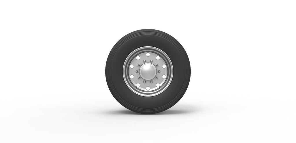 1/25 resin 3d printed super single wheel and tire set by 3D TECH DESIGN