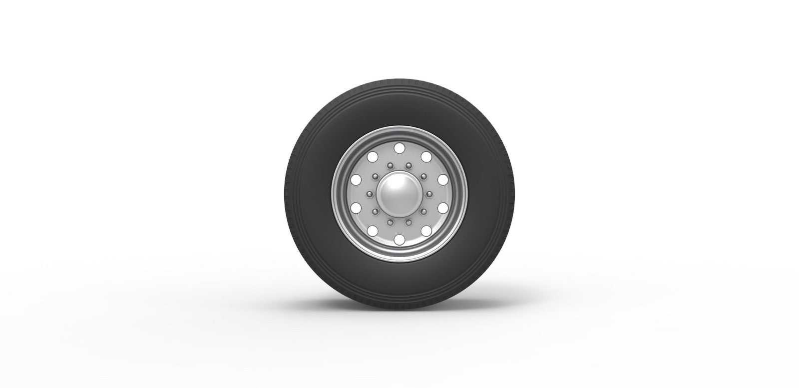 1/25 resin 3d printed super single wheel and tire set by 3D TECH DESIGN