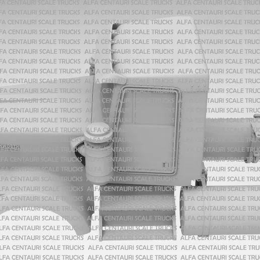 1/25 resin 3d printed 80-86 W900B day cab by Alfa Centauri Trucks